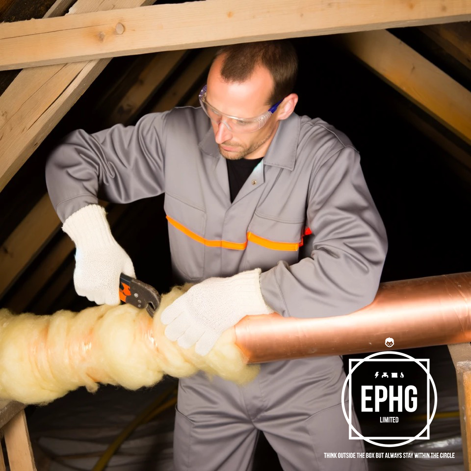 Insulation on Plumbing Pipework in Attic Insulation on Plumbing Pipework in Attic