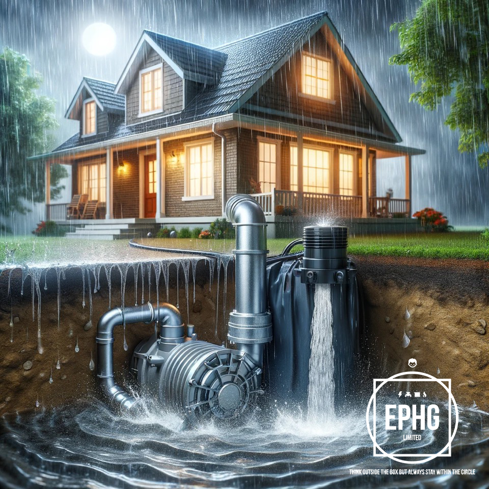 Outside Domestic Sump Pump Outside Domestic Sump Pump