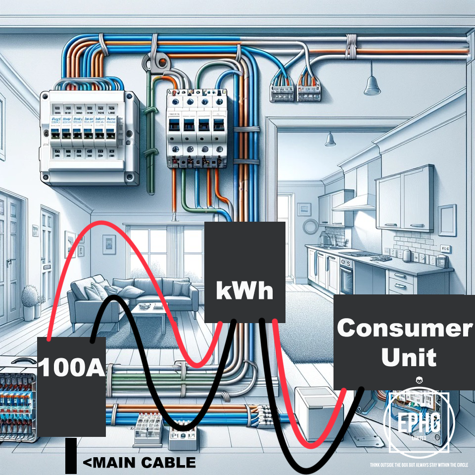 Service Cable Between Consumer Unit And The Main Fuse Box