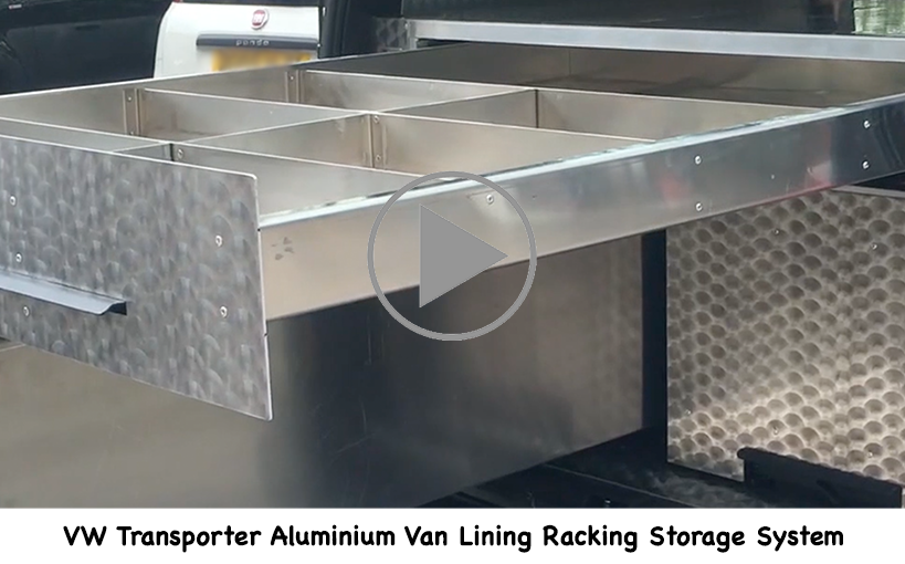 VW Transport Aluminium Lining Racking Storage System
