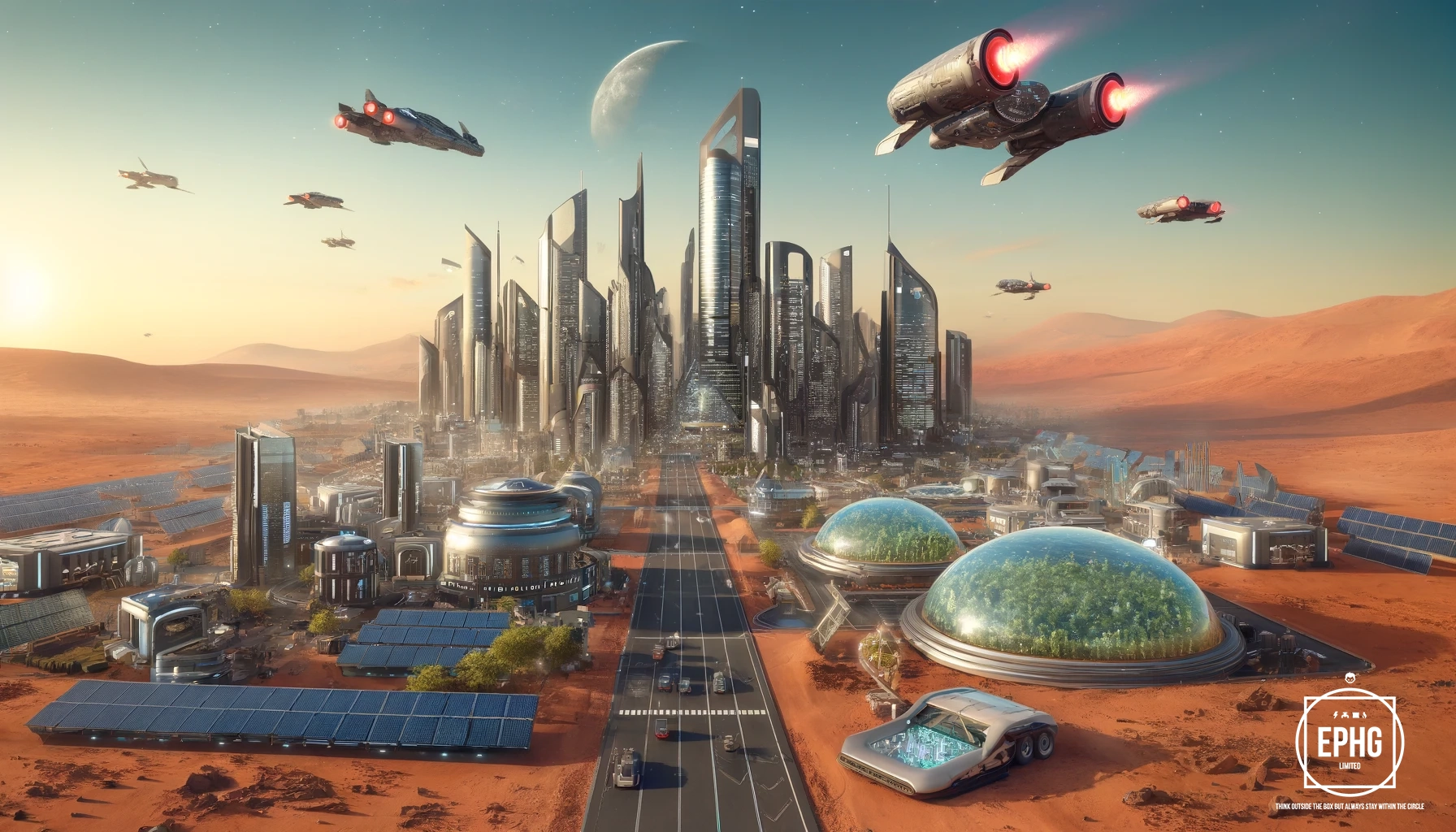 Hydrogen City on Mars Hydrogen City on Mars