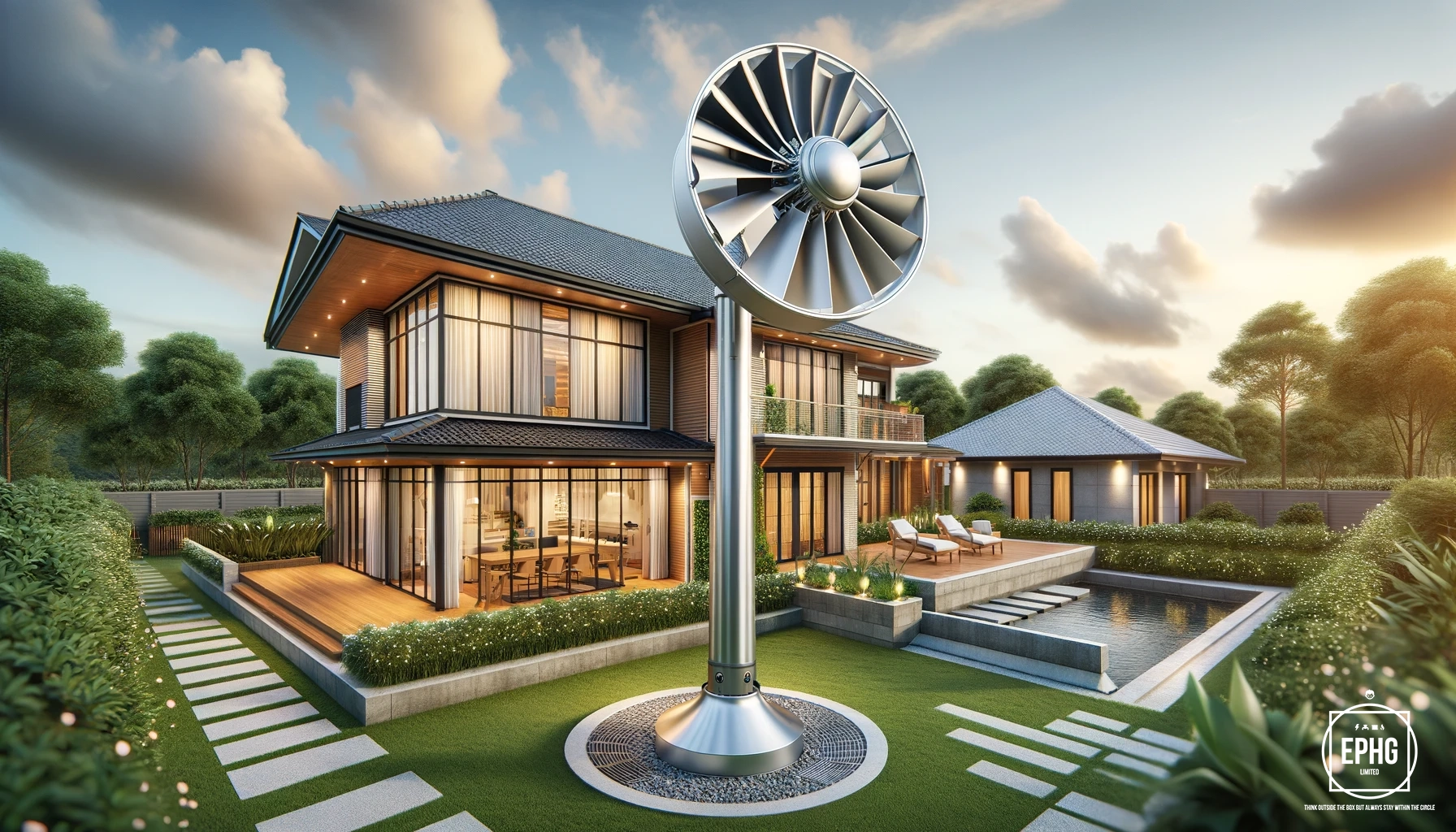 Wind Turbine Energy Creating Electricity at Home Wind Turbine Energy Creating Electricity at Home